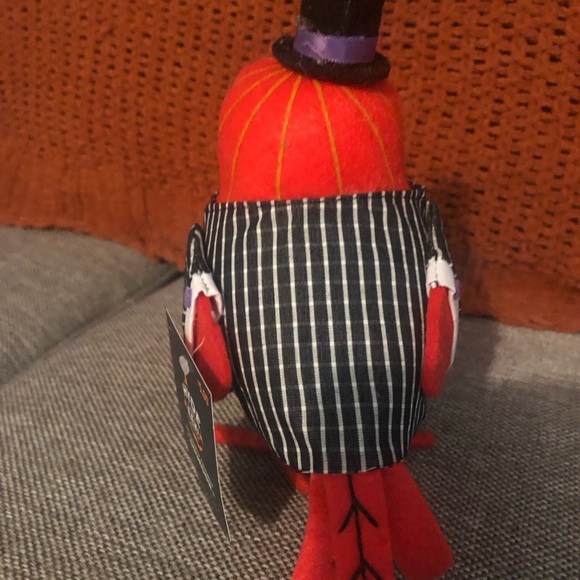 2024 Featherly Friends “Gourdon” Felt Bird Pumpkin Jack from Hyde & EEK! - Picture 4 of 4